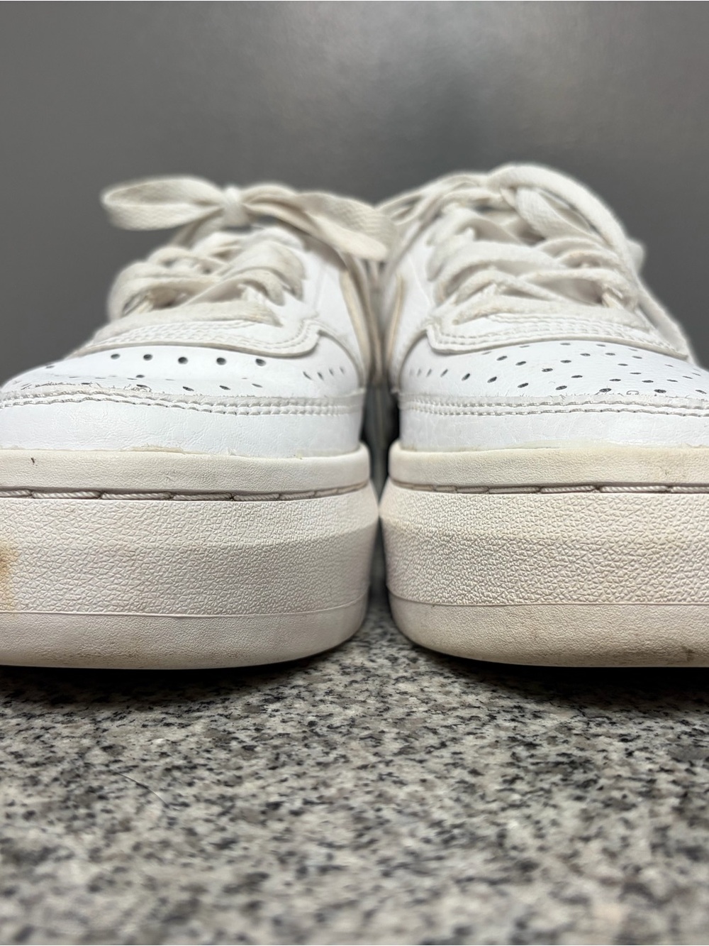Nike Court Vision Alta LTR Triple White Platform Sneaker DM0113-100 Women's 8.5 - Picture 11 of 17